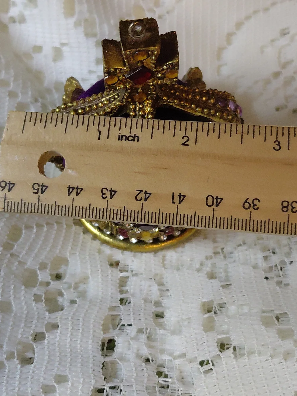 Vintage British Royal Crown from London St.Edward's Christmas Ornament Decor